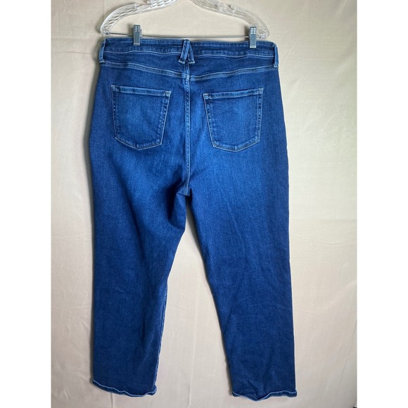 Lauren Conrad Womens High Rise Straight Leg Jeans Dark Wash Size 16 - Picture 4 of 10
